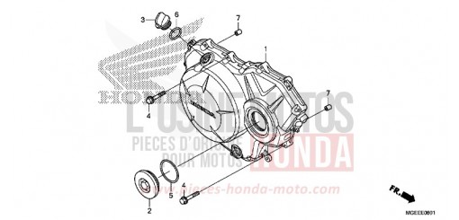 PANNEAU CARTER-MOTEUR D. (VFR1200F) VFR1200FF de 2015